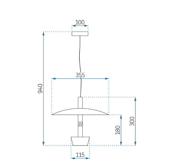 Piekaramā lampa APP914-1CP цена и информация | Lustras | 220.lv