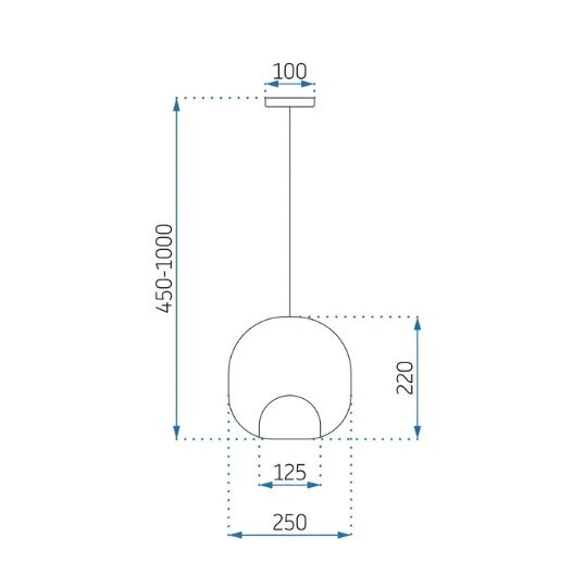 Piekaramā lampa APP1027-1CP cena un informācija | Piekaramās lampas | 220.lv