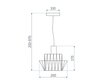 Piekaramā griestu lampa APP941-1CP Komplekts melns 36cm cena un informācija | Piekaramās lampas | 220.lv