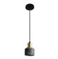 Betona piekaramā griestu lampa Lastri Black APP930-1CP cena un informācija | Piekaramās lampas | 220.lv
