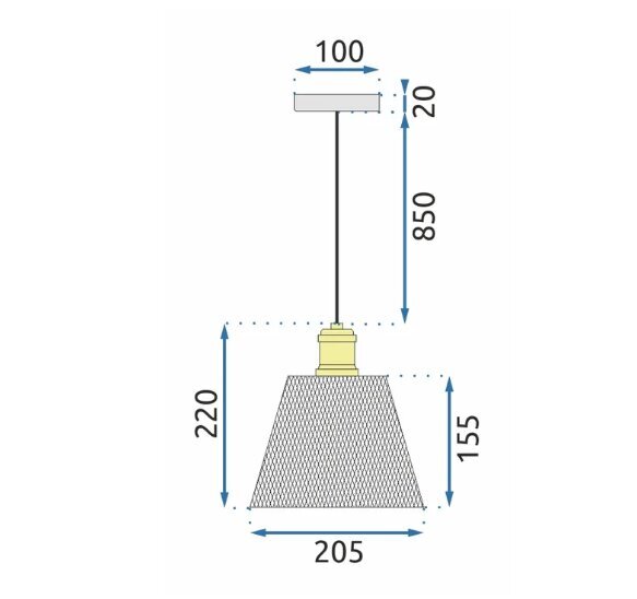 Griestu lampa APP945-1CP Zelta komplekts cena un informācija | Piekaramās lampas | 220.lv