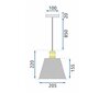 Griestu lampa APP945-1CP Zelta komplekts cena un informācija | Lustras | 220.lv