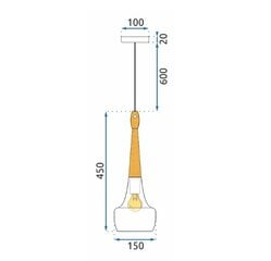 Griestu lampa APP936-1CP Melna cena un informācija | Lustras | 220.lv