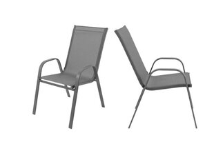 Polo dārza krēsls gaiši pelēks цена и информация | скамейка со столиком | 220.lv