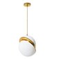 Akrila piekaramā griestu lampa balta zelta bumba APP481-1CP cena un informācija | Piekaramās lampas | 220.lv