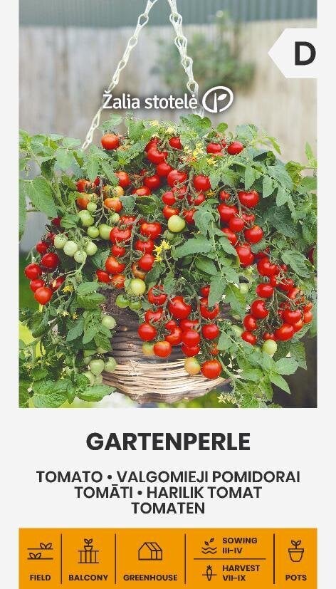 Ēdami tomāti Gartenperle cena un informācija | Dārzeņu, ogu sēklas | 220.lv