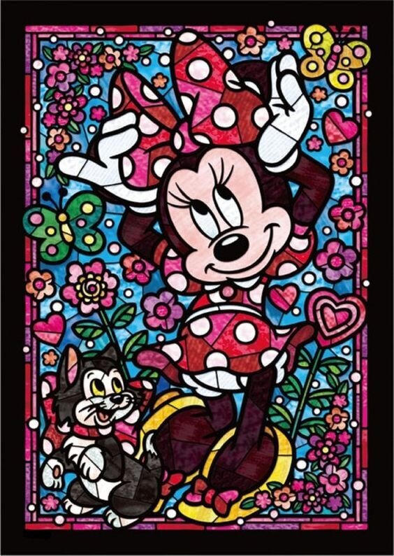 Dimanta mozaīka Minnie 40x50 cm cena un informācija | Dimantu mozaīkas | 220.lv