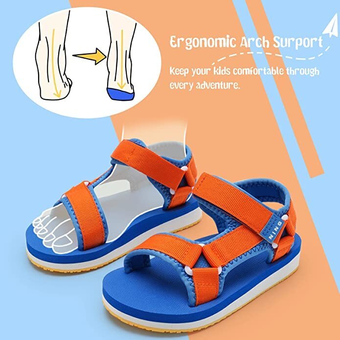 IceUnicorn bērnu sandales, zili oranžas cena un informācija | Bērnu sandales | 220.lv