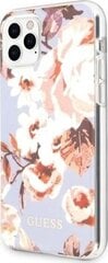 Guess case for iPhone 11 Pro Max GUHCN65IMLFL02 lilac hard case Flower Collection cena un informācija | Telefonu vāciņi, maciņi | 220.lv