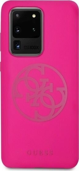 Guess case for Samsung Galaxy S20 Ultra GUHCS69LS4GFU fuchsia hard case 4G Tone On Tone cena un informācija | Telefonu vāciņi, maciņi | 220.lv