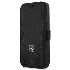 Чехол Ferrari Off Track Perforated Leather FEOGOFLBKP12SBK для iPhone 12 mini 5.4 Black цена и информация | Чехлы для телефонов | 220.lv