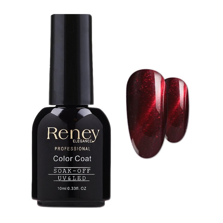 Reney Elegance Cat Eye Hybrid laka 001 10ml cena un informācija | Nagu lakas, stiprinātāji | 220.lv