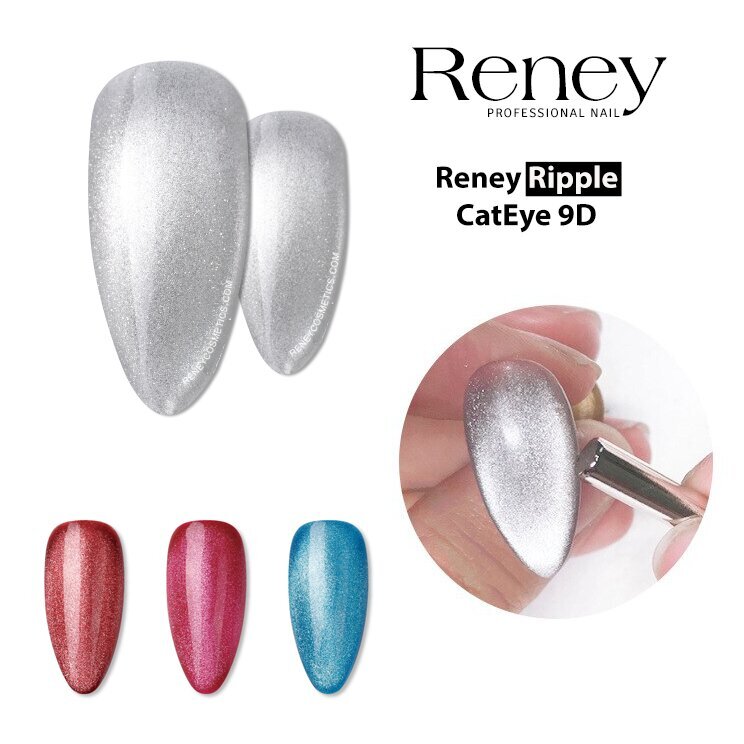 Reney Ripple Cat Eye 9D Cat Eye hibrīda laka Nr. 01 10ml цена и информация | Nagu lakas, stiprinātāji | 220.lv