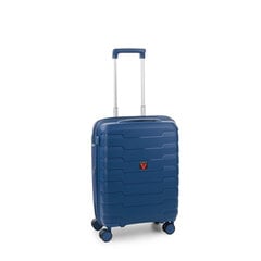 Koferis-rokas-bagāžas-cietais-SKYLINE-zils cena un informācija | Koferi, ceļojumu somas | 220.lv