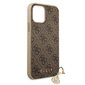 Guess vāciņš paredzēts iPhone 12 / 12 Pro 6,1&quot; GUHCP12MGF4GBR brown hard case 4G Charms Collection цена и информация | Telefonu vāciņi, maciņi | 220.lv