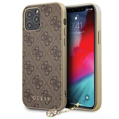 Чехол Guess GUHCP12MGF4GBR для iPhone 12/12 Pro, коричневый цена и информация | Чехлы для телефонов | 220.lv