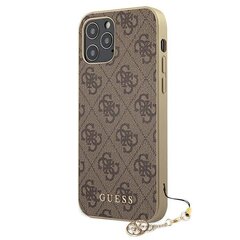 Чехол Guess GUHCP12MGF4GBR для iPhone 12/12 Pro, коричневый цена и информация | Чехлы для телефонов | 220.lv