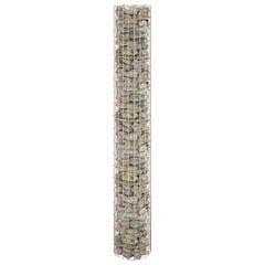 vidaXL gabions, augstā puķu kaste, apaļa, cinkots tērauds, Ø30x200 cm цена и информация | Вазоны для рассады и пересадки | 220.lv