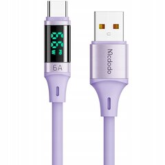 Mcdodo DIGITAL PRO USB TYP-C 5A 66W 1.2m telefona kabelis violets cena un informācija | Savienotājkabeļi | 220.lv