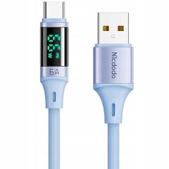 Телефонный кабель Mcdodo, DIGITAL PRO, USB-C, USB, TYPE C, 5A, 66W, 1,2м синий цена и информация | Кабели для телефонов | 220.lv