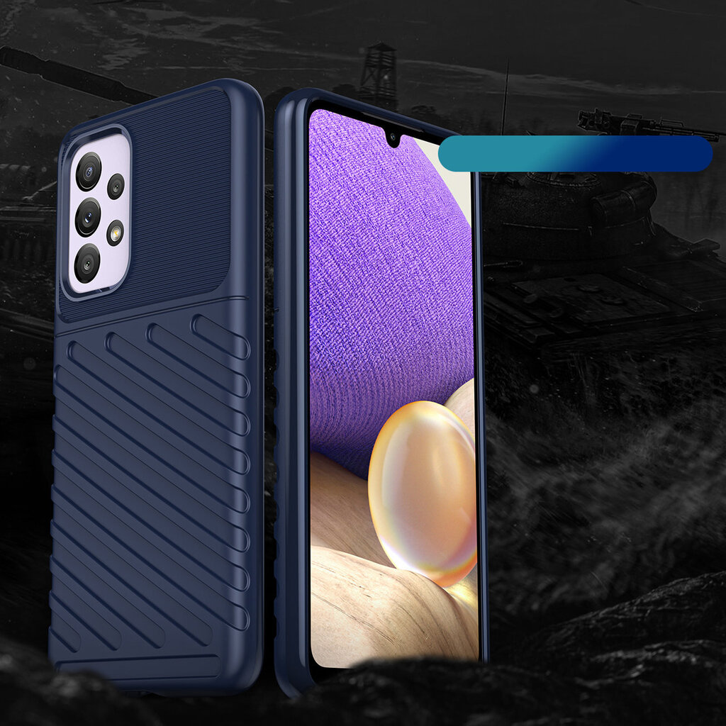 Thunder Case flexible armored cover, paredzēts Samsung Galaxy A33 5G, zils cena un informācija | Telefonu vāciņi, maciņi | 220.lv