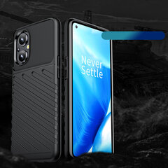 Thunder Case flexible armored cover, paredzēts OnePlus Nord N200 5G, melns cena un informācija | Telefonu vāciņi, maciņi | 220.lv