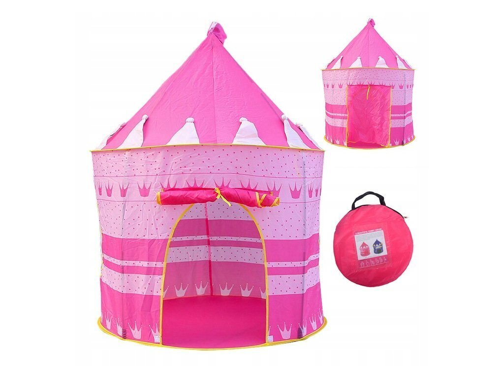 Bērnu telts pils, rozā cena un informācija | Bērnu rotaļu laukumi, mājiņas | 220.lv