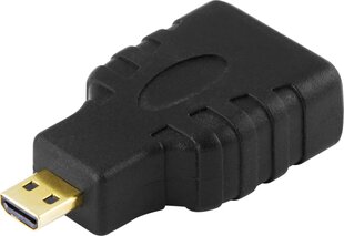 Deltaco HDMI-24 adapteris - Micro HDMI T cena un informācija | Adapteri un USB centrmezgli | 220.lv