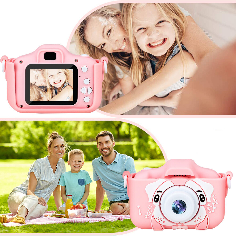 Digitālā fotokamera bērniem + 8gb SD karte цена и информация | Attīstošās rotaļlietas | 220.lv