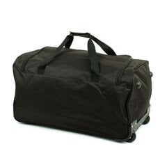 Ceļojumu soma ar riteņiem, melna, 898/45 цена и информация | Чемоданы, дорожные сумки | 220.lv