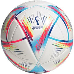 Futbola bumba Adidas Al Rihla balti-rozā-zila H57788 cena un informācija | Futbola bumbas | 220.lv
