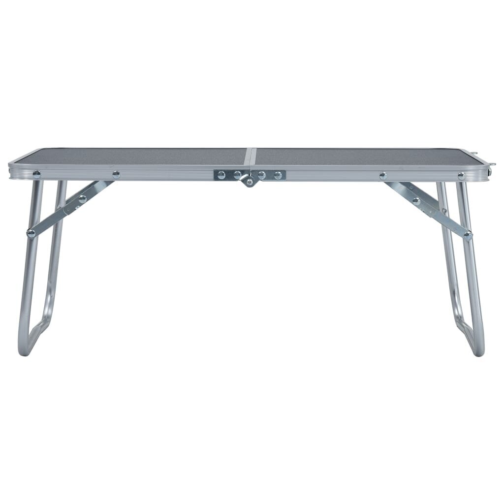 Saliekamais kempinga galds, pelēks, 60x40cm, alumīnijs cena un informācija |  Tūrisma mēbeles | 220.lv