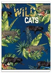 Klade A5, 52 lpp, 80 g, līniju, Wild Cats цена и информация | Тетради и бумажные товары | 220.lv