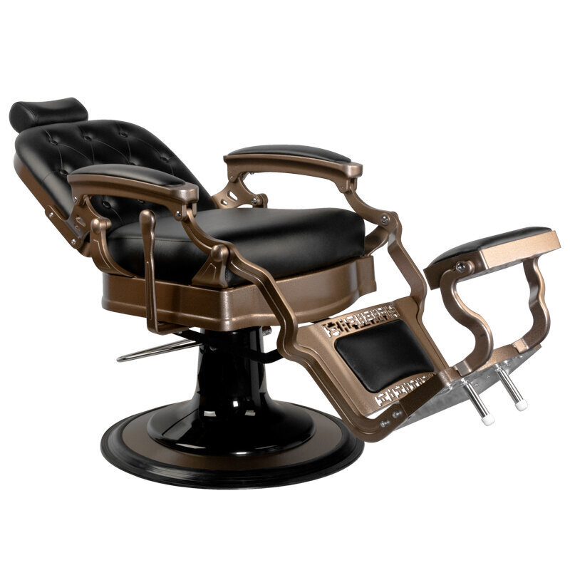 Profesionāls friziera krēsls Gabbiano Old Ernesto, melns cena un informācija | Mēbeles skaistumkopšanas saloniem | 220.lv