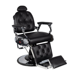 Профессиональное барберское кресло для парикмахерских и салонов красоты GABBIANO PIETRO, черного цвета цена и информация | Мебель для салонов красоты | 220.lv