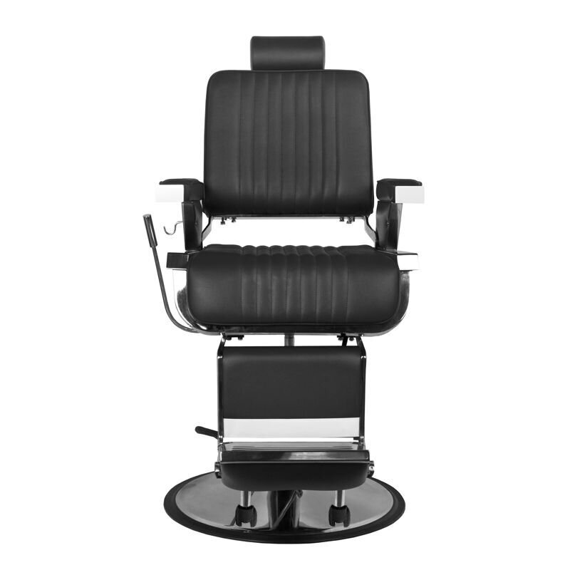 Profesionāls friziera krēsls Gabbiano Royal, melns cena un informācija | Mēbeles skaistumkopšanas saloniem | 220.lv