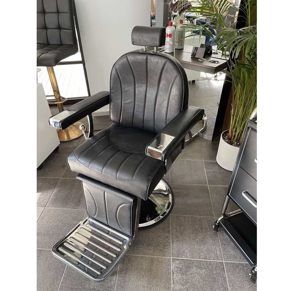 Profesionāls friziera krēsls Hair System SM138, melns cena un informācija | Mēbeles skaistumkopšanas saloniem | 220.lv