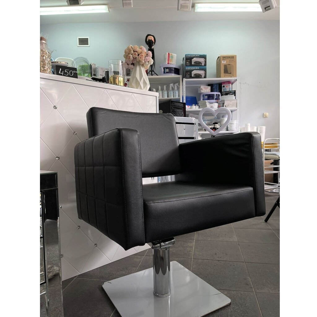 Profesionāls friziera krēsls Gabbiano Ankara, melns cena un informācija | Mēbeles skaistumkopšanas saloniem | 220.lv