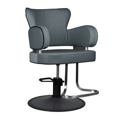 Profesionāls friziera krēsls Gabbiano Eindhoven, tumši pelēks cena un informācija | Mēbeles skaistumkopšanas saloniem | 220.lv