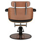 Profesionāls friziera krēsls Gabbiano Florencija, melns/brūns cena un informācija | Mēbeles skaistumkopšanas saloniem | 220.lv