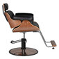 Profesionāls friziera krēsls Gabbiano Florencija, melns/brūns cena un informācija | Mēbeles skaistumkopšanas saloniem | 220.lv
