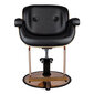 Profesionāls friziera krēsls Gabbiano Venecija, melns цена и информация | Mēbeles skaistumkopšanas saloniem | 220.lv