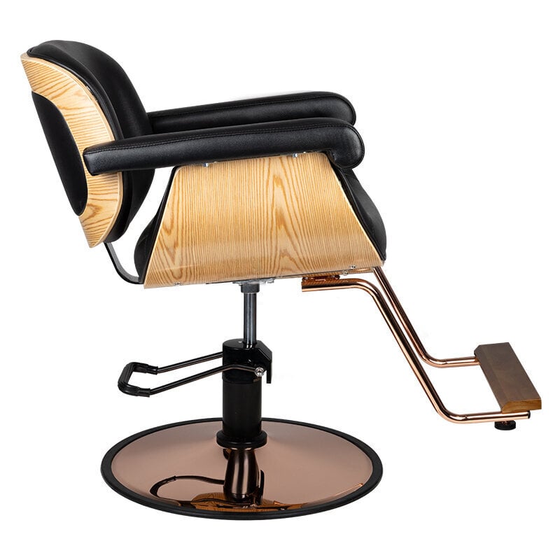 Profesionāls friziera krēsls Gabbiano Venecija, melns cena un informācija | Mēbeles skaistumkopšanas saloniem | 220.lv