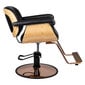 Profesionāls friziera krēsls Gabbiano Venecija, melns цена и информация | Mēbeles skaistumkopšanas saloniem | 220.lv
