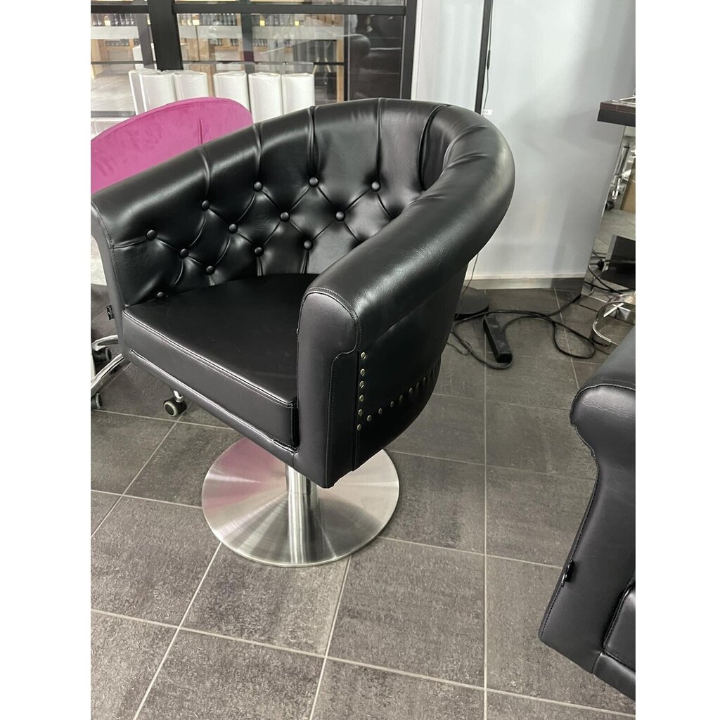 Profesionāls friziera krēsls Gabbiano, melns cena un informācija | Mēbeles skaistumkopšanas saloniem | 220.lv