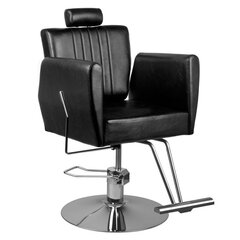 Profesionāls friziera krēsls Hair System 0-179, melns цена и информация | Мебель для салонов красоты | 220.lv