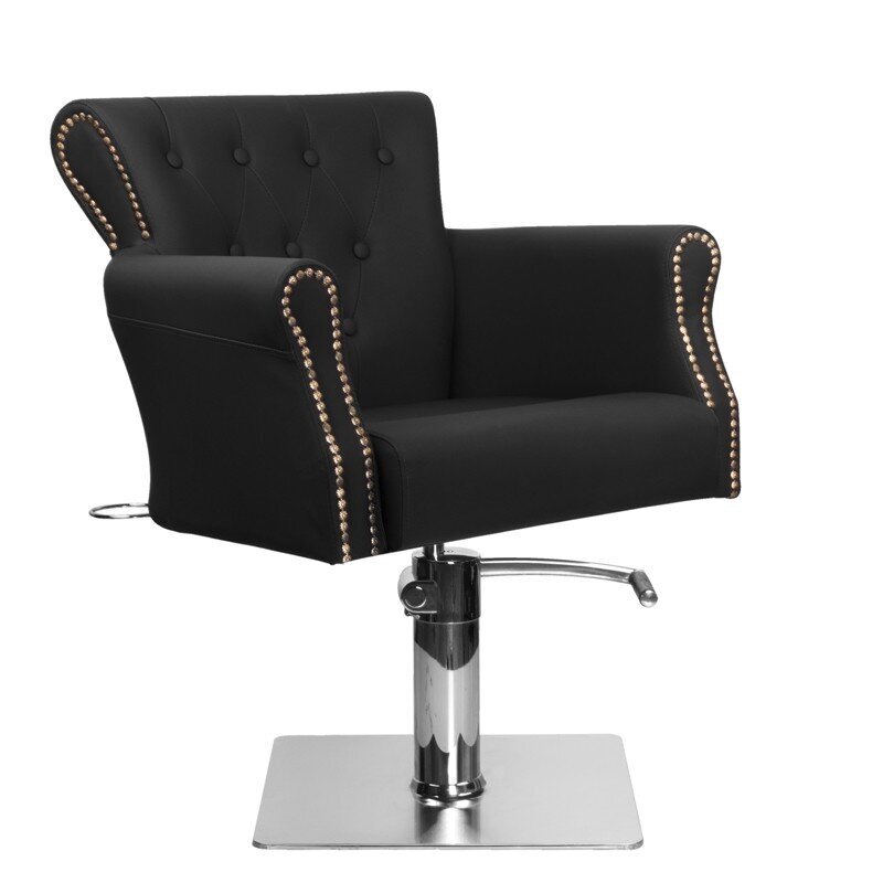 Profesionāls friziera krēsls Hair System Ber 8541, melns цена и информация | Mēbeles skaistumkopšanas saloniem | 220.lv