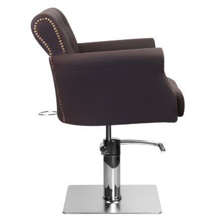 Profesionāls friziera krēsls Hair System Ber 8541, brūns cena un informācija | Mēbeles skaistumkopšanas saloniem | 220.lv