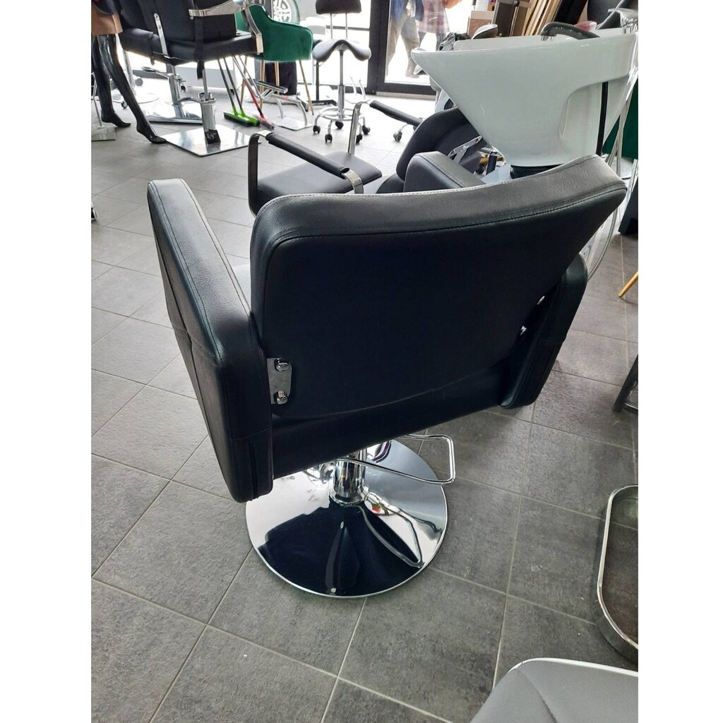 Profesionāls friziera krēsls Hair System HS99, melns цена и информация | Mēbeles skaistumkopšanas saloniem | 220.lv