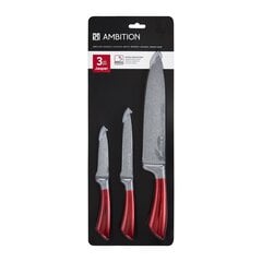 Набор ножей Ambition Jasper, 3 предмета цена и информация | Ножи и аксессуары для них | 220.lv